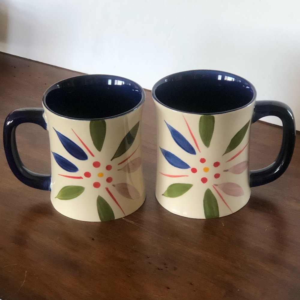 2 Temptations Old World Vivid Coffee Mugs by Tara 16 Oz